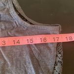 Freeze New York ride free lace high low hem large eagle star flag patriotic tank Black Photo 6