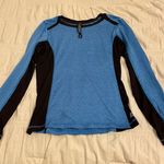 Rbx Active RBX Long Sleeve Athletic Top Blue Black Medium Photo 1