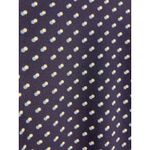 Talbots  Pleated Dark & Light‎ Blue Dots Tie Neck Top Size Medium Photo 10