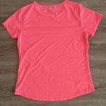 Zyia Active Short Sleeve Pink T-Shirt White Stripes Size Large Photo 4