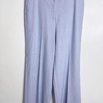 Ann Taylor The Wide Leg Dress Pant Crepe In Light Blue Textured Size 16 Workwear Photo 0