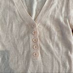 LPA  - Henley Sweater in Pale Dusty Pink Photo 2