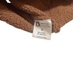 Ny Collection Buffbunny Size M Looped Yarn Hoodie Sweatshirt Brown Comfy Lounge Minimalist NWT Photo 5