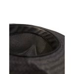 Janessa Leone Black Straw Hat Wide Brim Fedora Sz. Small Photo 9