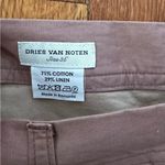 Dries Van Noten  Cotton Linen blend antique rose straight leg trouser pant 36 Photo 1
