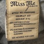 Miss Me Cut Off Embroidered & Bling Denim Shorts Size 30 Raw Hem Low Rise Y2K Photo 8