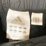 Adidas Size XL Black Three Stripe Cropped Wind Pant Photo 2