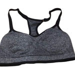 Victoria's Secret racer back gray with black lining, removable padding sports bra Photo 0