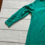 Soft Surroundings Jewel Green Tencel Long Sleeve Tunic Shirt Dress Size Petite M Photo 9