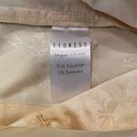 LIONESS , yellow high rise pants, tone on tone floral pattern, size M Photo 3