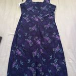 Vintage Floral Purple Whimsigoth Maxi Dress Size 12 Photo 4