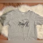 Disney Mickey & Co Vintage Embroidered Mickey Mouse Fountain Pen T-Shirt | Gray | L Photo 1