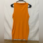 ZARA  Orange Fitted Mini‎ Dress Size Large Photo 5