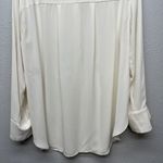 H&M  Perforated Cream Tunic Top Womens Large Party Business Career Quiet Luxury Photo 7