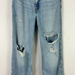 Levi's  Premium Dad Jeans 27 Light Wash Distressed Grunge Y2K Straight Leg Denim Photo 0