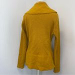 Clothes Small Vintage Boiled Wool Mustard Yellow Long Sleeve Cardigan Sweater Size L Photo 6