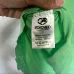 Ecko red cold shoulder strappy back t shirt bright green graphic size small Photo 5