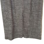 Eileen Fisher  Long Skirt Linen Blend Basketweave Brown Tweed Size Medium Photo 4