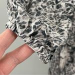 ALLSAINTS NWT All Saints Amara Laertes Midi Dress Size 4 Ecru Leopard Print Long Sleeve Photo 8