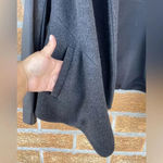 Theory  “Laura” Leather Sleeve cardigan coat medium Photo 2