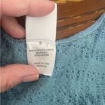 Me to We  blue lettuce edge crop top size S Photo 3