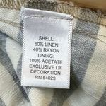 Banana Republic Multicolor Linen Pleated Striped Skirt Women Petite 10P | 67-27 Photo 3