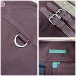 Vintage Brown Lauren Ralph Lauren Cotton Pencil Skirt w/ Buckles Size 8 Photo 2