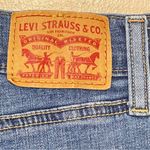Levi's  Shorts Womens Size 30 Dark Wash Blue Denim Mid Length Roll Up Distressed Photo 6