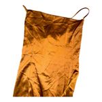 Missguided Elegant Brown Satin Dress Photo 3