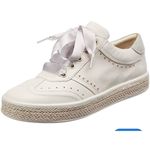 Geox D Leelu grey suede ribbon lace up sneaker size 6 Gray Photo 1