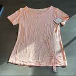 Laundry by Shelli Segal  Pink Ruched Drawstring‎ Short Sleeve T-Shirt Top M Photo 0