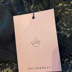 Hello Molly NWT Black and Gold Mini Dress Photo 3