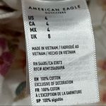 American Eagle  Floral Mom Denim Shorts White / Pink 4 Photo 3