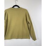 Madewell Women Top Green Drop Shoulder Henley Tee Long Sleeve Pullover Casual XS Photo 8