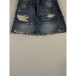 American Eagle Festival Mini Skirt Button Fly Distressed Denim Women's Size 6 Photo 3