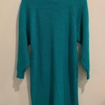 Vintage Darian Teal Knit Acrylic Sweater Dress Small S Photo 5