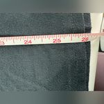 Isaac Mizrahi  Charcoal Grey and White Striped Top Pajama Set Photo 7