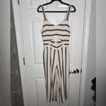 Saylor Lianna Striped Cut Out Jumpsuit Size M 100% Viscose Beachy Summer Vaca Photo 4