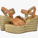 Sam Edelman Congac Leather Maura Wedge Sandal Photo 0