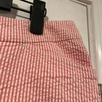 Jones Studio  Size 14 Pink White Stripe Seersucker Cotton Stretch Cropped Pants Photo 6