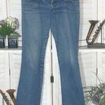 Frankie B vintage Y2K USA Made retro 70s style low waist boot cut blue jeans S Size 4 Photo 0