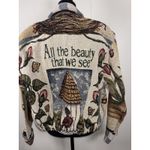 Vintage Painted Pony Tapestry Jacket O/S Floral Cottagecore Grannycore Bees Size undefined Photo 2
