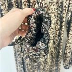 Milly Emily Embellished Sequin Blouson Sleeve Shift Mini Dress Gold Women's US 6 Photo 4