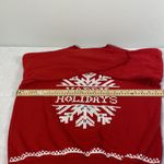 H & M womens Red Happy holidays printed sweatshirt size S Photo 6