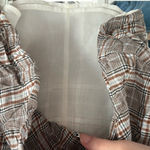 American Eagle Outfitters Brown and White Plaid Mini Skirt Photo 5