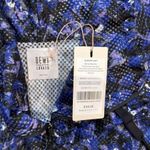 Fabletics  Size Large Demi Lovato Damara Vest Activewear Mock Neck Mesh Camo blue Photo 2