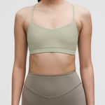 Lululemon  Flow Y Bra Nulu Light Support Size 4 Like New Photo 0