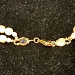 Liz Claiborne Vintage  Pearl and Blue Beaded Necklace Photo 2