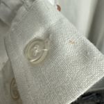 VTG‎ Bridgewater Studio Women 100% Linen White Long Sleeve Button Down Blouse 1X Photo 6