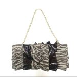 Rampage Vintage Y2K zebra striped clutch chain strap detail purse Photo 1